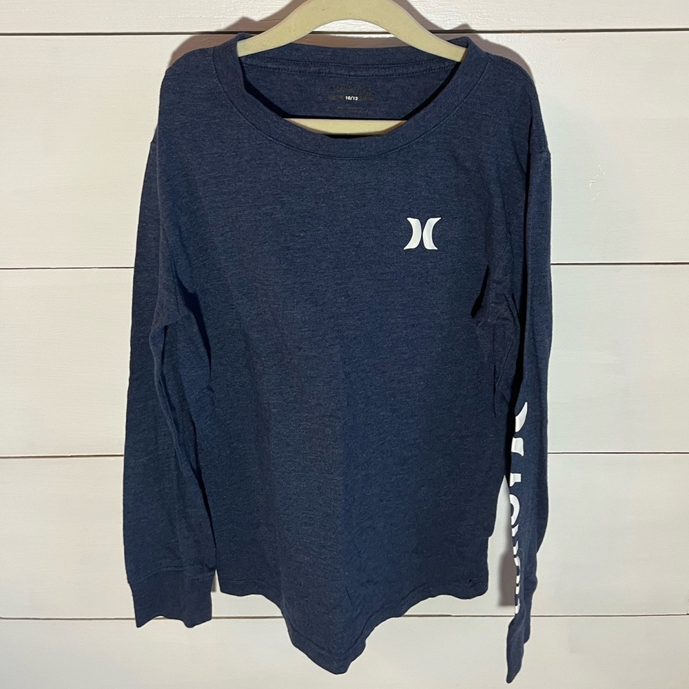 Hurley Kids Dark Blue Long Sleeve Tee